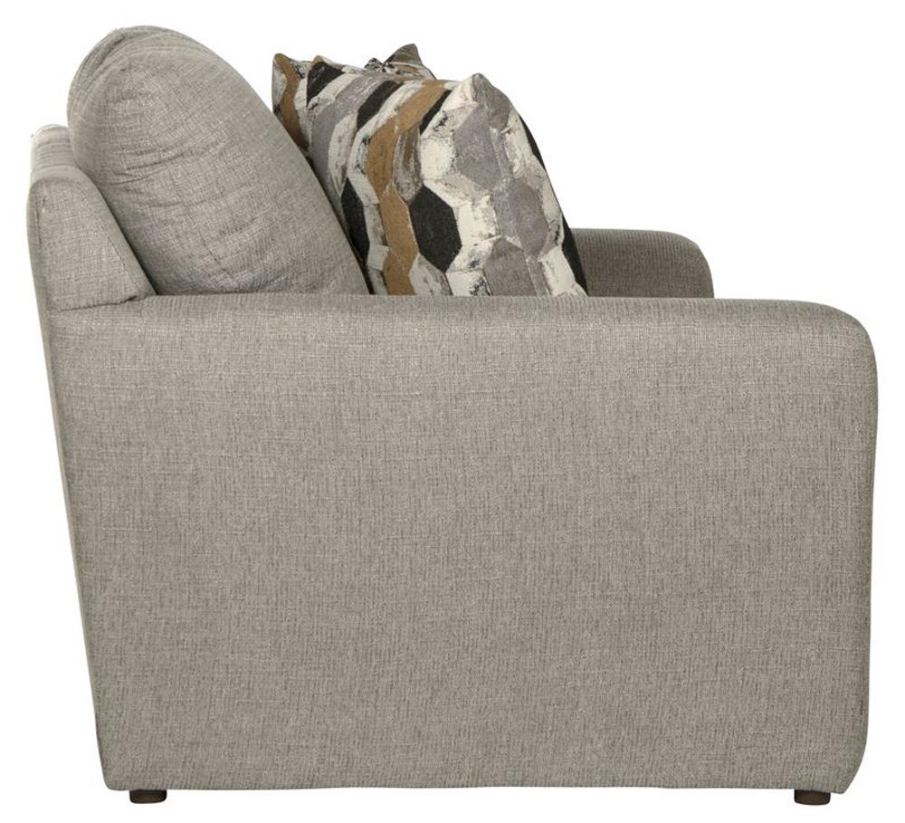 Jackson Furniture - Hooten Loveseat in Nickel/Teak - 3288-02/1842-18/2078-48 veiw 3