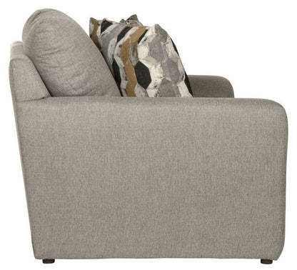 Jackson Furniture - Hooten Loveseat in Nickel/Teak - 3288-02/1842-18/2078-48 veiw 3