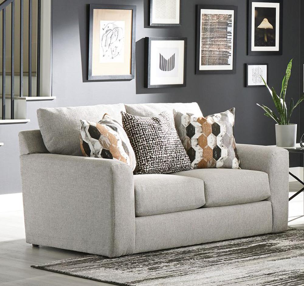 Jackson Furniture - Hooten Loveseat in Nickel/Teak - 3288-02/1842-18/2078-48 veiw 5
