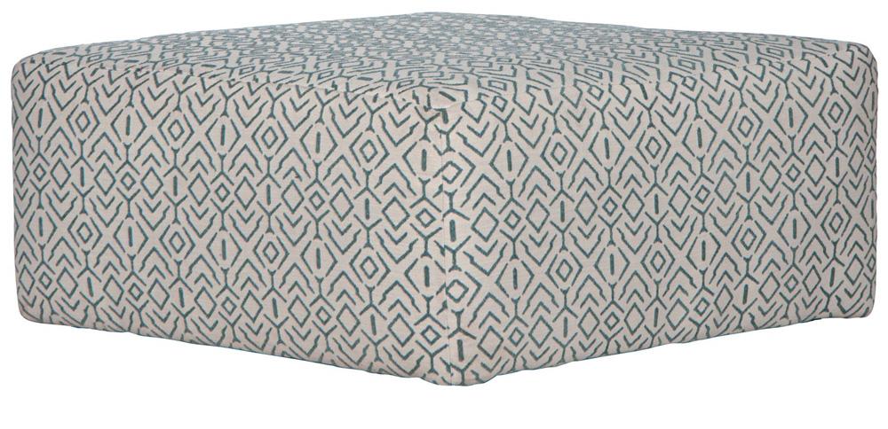 Jackson Furniture - Howell Cocktail Ottoman in Aqua - 3482-12/2120-45 veiw 1