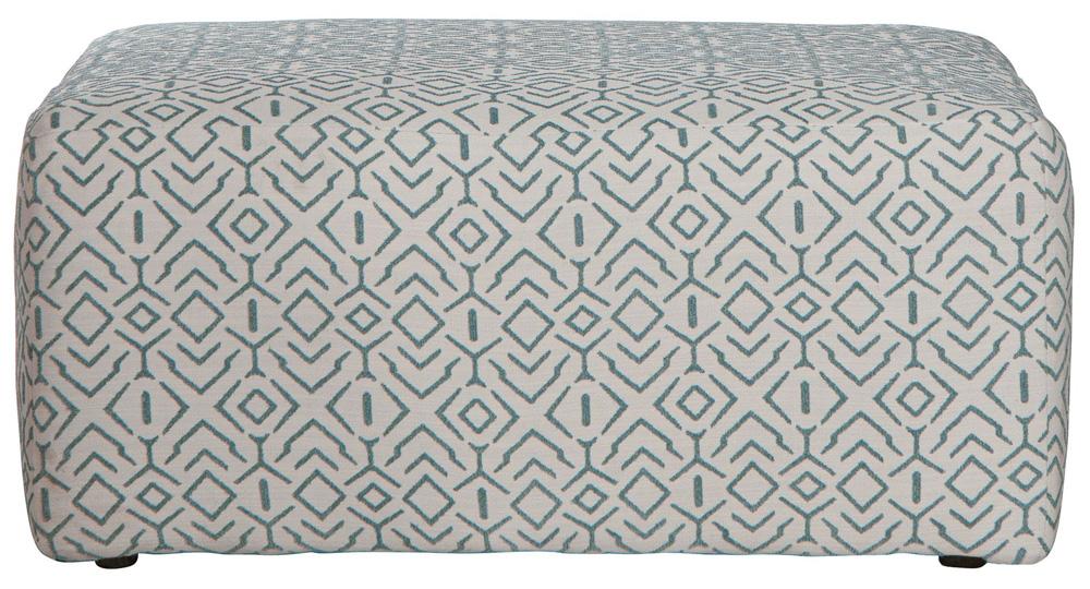 Jackson Furniture - Howell Cocktail Ottoman in Aqua - 3482-12/2120-45 veiw 2
