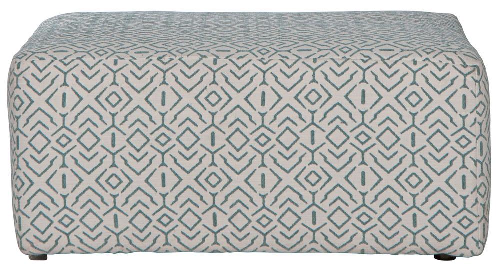 Jackson Furniture - Howell Cocktail Ottoman in Aqua - 3482-12/2120-45 veiw 3
