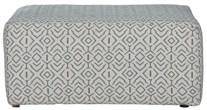 Jackson Furniture - Howell Cocktail Ottoman in Aqua - 3482-12/2120-45 veiw 3