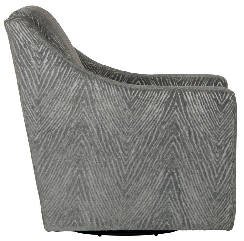 Jackson Furniture - Lamar Swivel Chair in Shark - 4098-21/2268-28 veiw 3