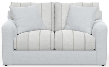 Jackson Furniture - Lindsey Loveseat in Snow/Platinum - 2288-02/1703-01/1682-26 veiw 2