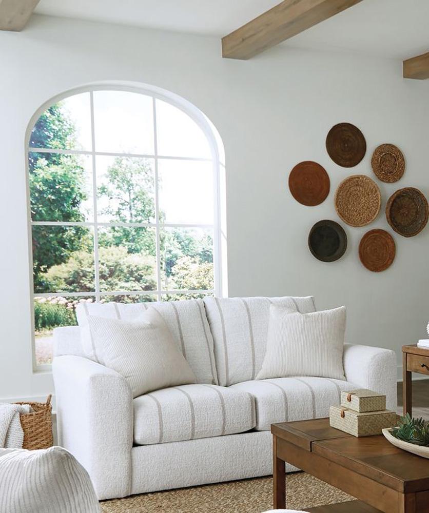 Jackson Furniture - Lindsey Loveseat in Snow/Platinum - 2288-02/1703-01/1682-26 veiw 6