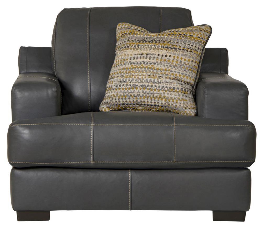 Jackson Furniture - Marco Top Grain Leather Chair in Gunmetal - 4507-01/1273-58/3073-58 veiw 2