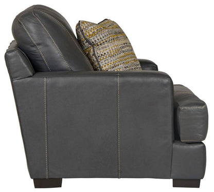 Jackson Furniture - Marco Top Grain Leather Chair in Gunmetal - 4507-01/1273-58/3073-58 veiw 3