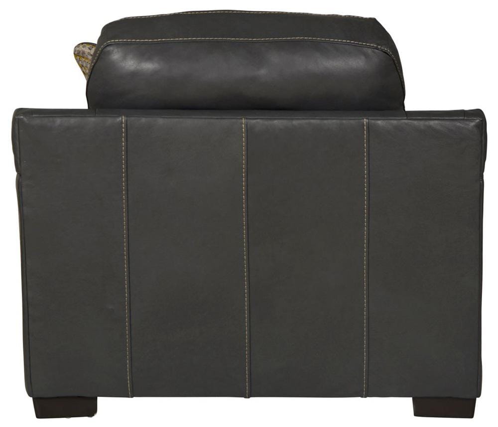 Jackson Furniture - Marco Top Grain Leather Chair in Gunmetal - 4507-01/1273-58/3073-58 veiw 4