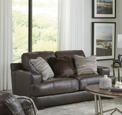 Jackson Furniture - Marco Top Grain Leather Loveseat in Chocolate - 4507-02/1273-89/3073-89 veiw 5