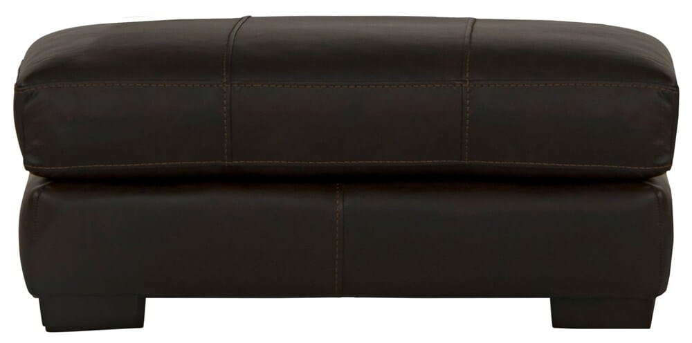 Jackson Furniture - Marco Top Grain Leather Ottoman in Chocolate - 4507-10/1273-89/3073-89 veiw 2