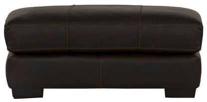 Jackson Furniture - Marco Top Grain Leather Ottoman in Chocolate - 4507-10/1273-89/3073-89 veiw 2