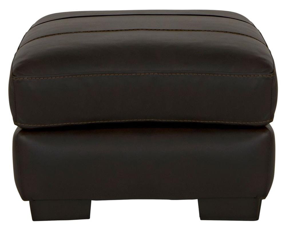 Jackson Furniture - Marco Top Grain Leather Ottoman in Chocolate - 4507-10/1273-89/3073-89 veiw 3