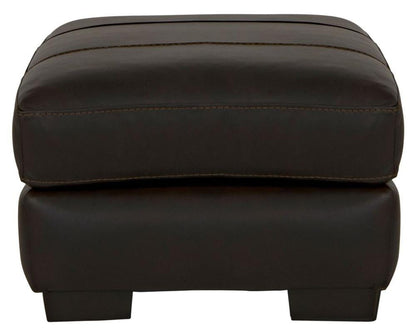 Jackson Furniture - Marco Top Grain Leather Ottoman in Chocolate - 4507-10/1273-89/3073-89 veiw 3