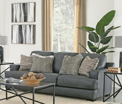 Jackson Furniture - Marco Top Grain Leather Sofa in Gunmetal - 4507-03/1273-58/3073-58 veiw 5