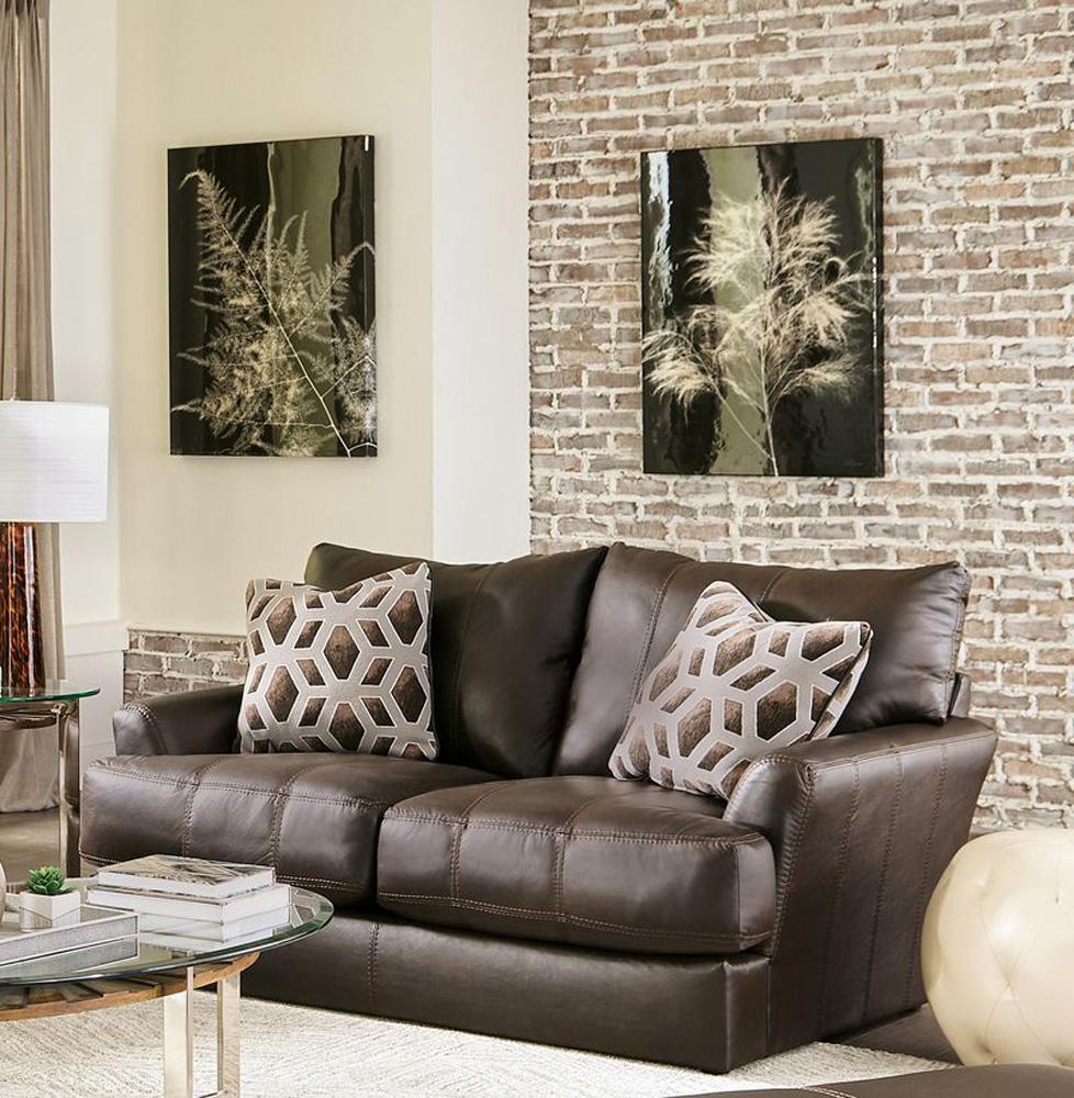 Jackson Furniture - Prato Top Grain Leather Loveseat in Chocolate - 2482-02/1273-89/3073-89 veiw 5