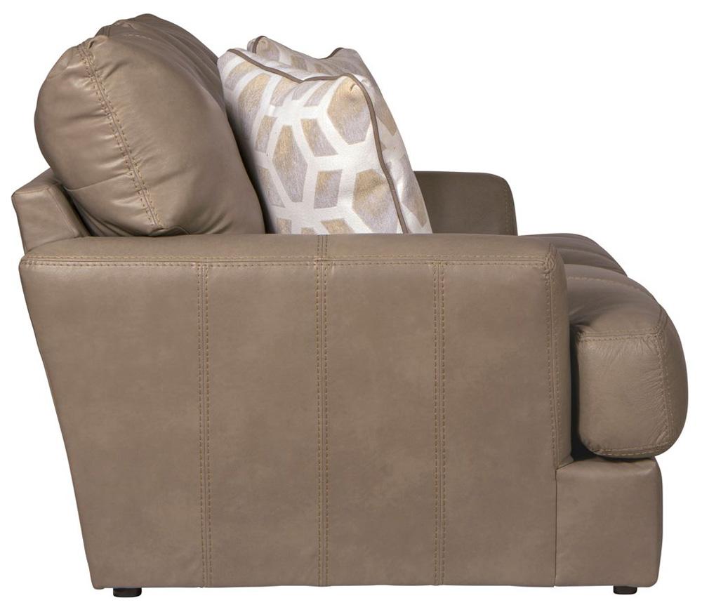 Jackson Furniture - Prato Top Grain Leather Loveseat in Putty - 2482-02/1273-56/3073-56 veiw 3