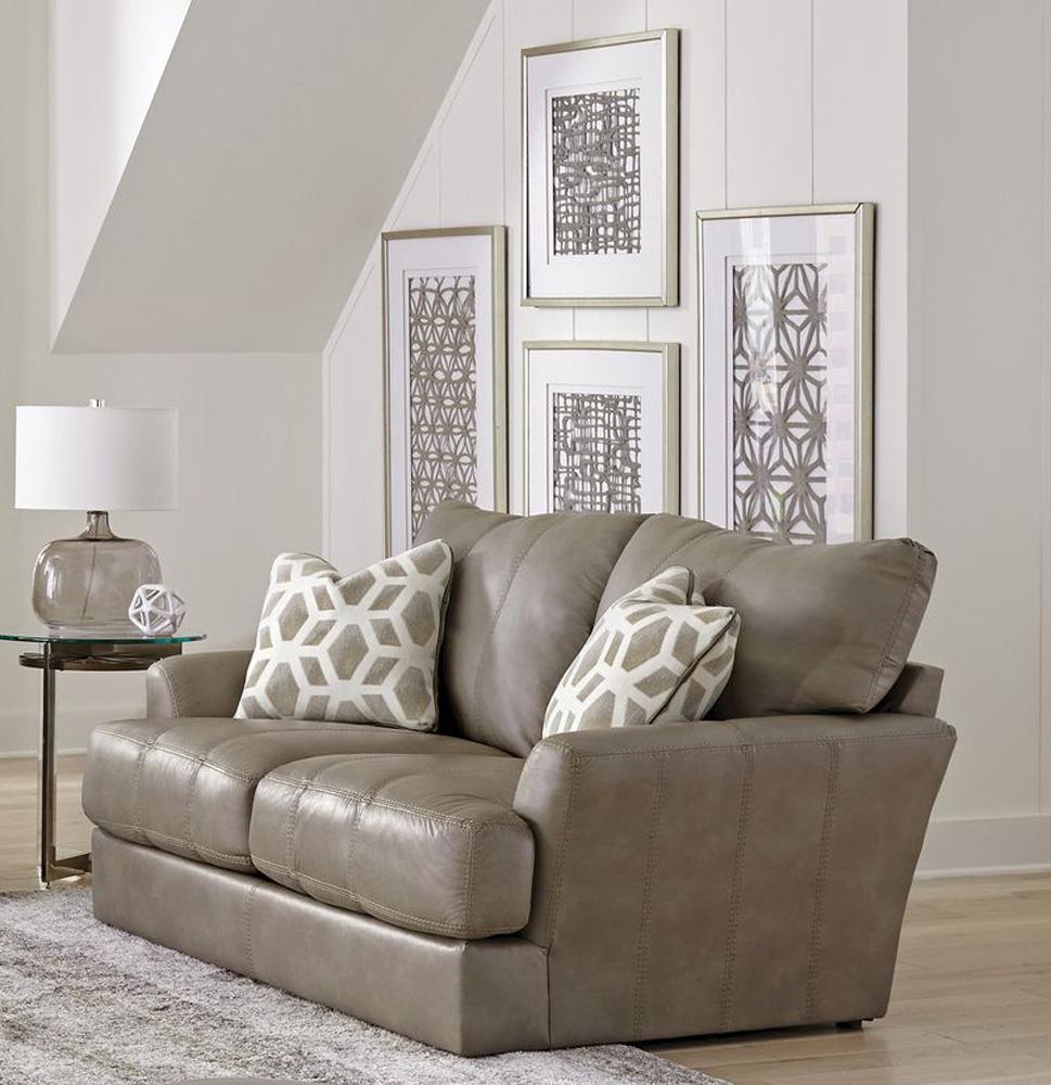 Jackson Furniture - Prato Top Grain Leather Loveseat in Putty - 2482-02/1273-56/3073-56 veiw 5