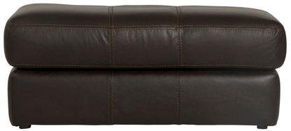 Jackson Furniture - Prato Top Grain Leather Ottoman in Chocolate - 2482-10/1273-89/3073-89 veiw 2