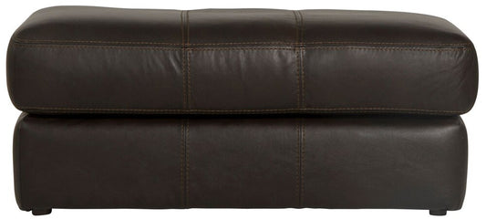 Jackson Furniture - Prato Top Grain Leather Ottoman in Chocolate - 2482-10/1273-89/3073-89 veiw 2