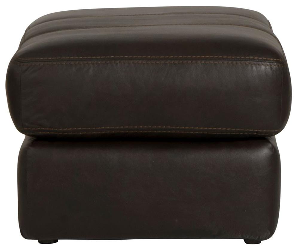 Jackson Furniture - Prato Top Grain Leather Ottoman in Chocolate - 2482-10/1273-89/3073-89 veiw 3