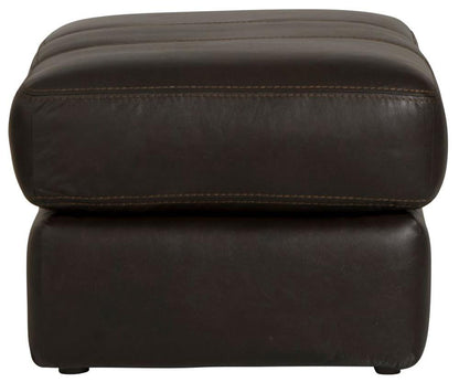 Jackson Furniture - Prato Top Grain Leather Ottoman in Chocolate - 2482-10/1273-89/3073-89 veiw 3