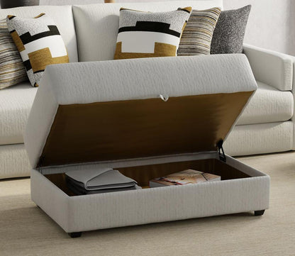 Jackson Furniture - Trevor Storage Ottoman in Chalk - 2405-77/1949-11 veiw 11