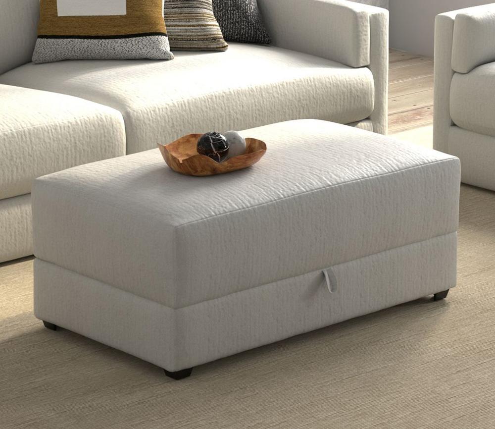 Jackson Furniture - Trevor Storage Ottoman in Chalk - 2405-77/1949-11 veiw 12