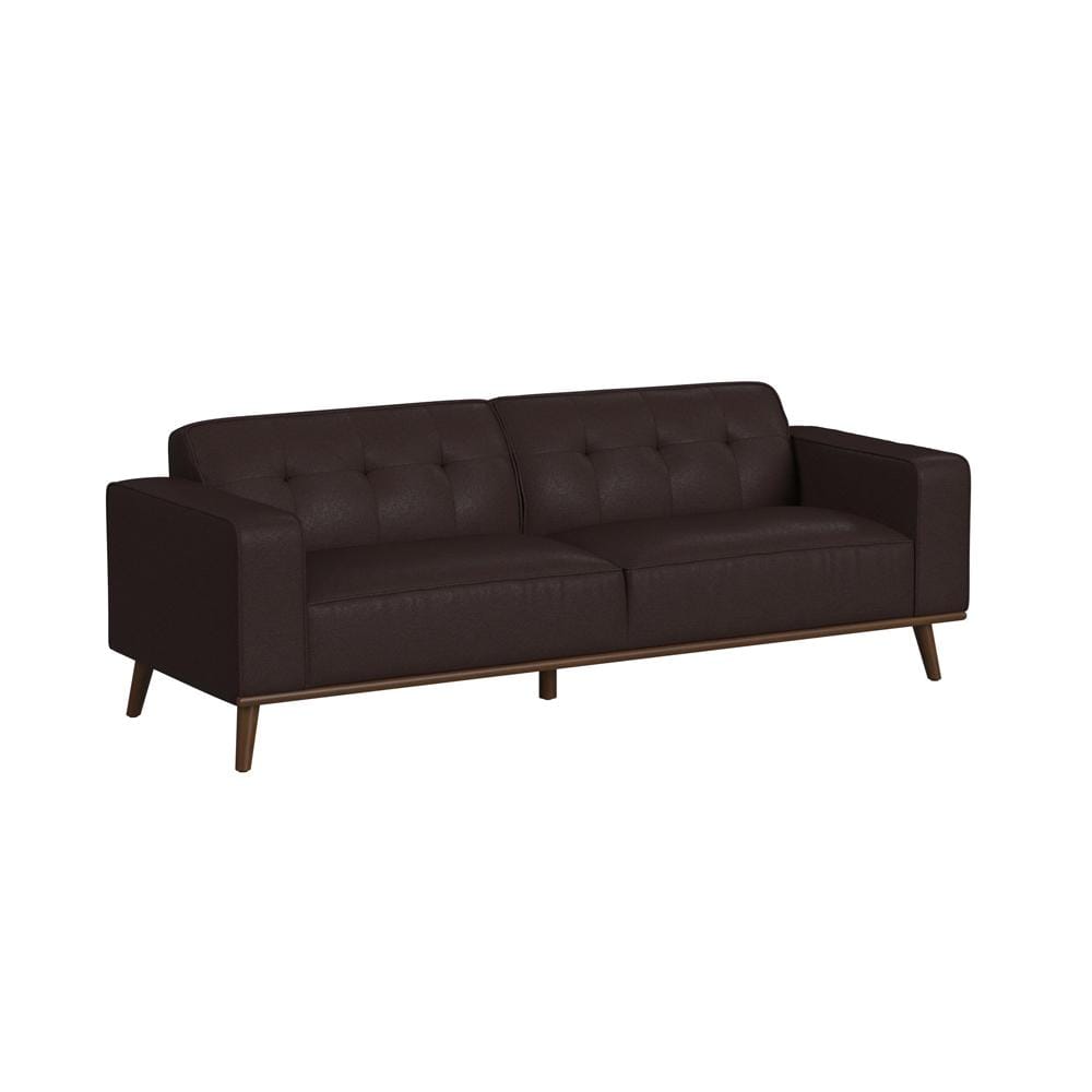 Picket House Furnishings - Fate 2PC Living Room Set in Pebble Brown-Sofa & Loveseat - U-15000-8200-SL-2PC veiw 2