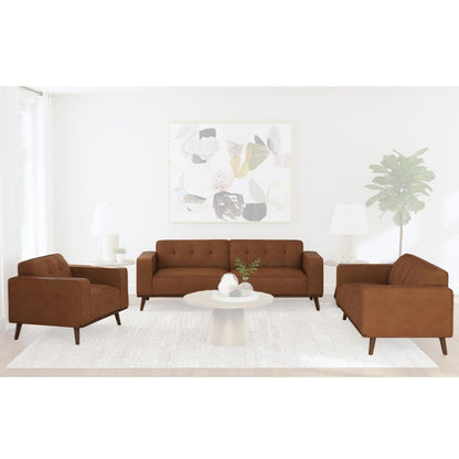 Picket House Furnishings - Fate 3PC Living Room Set in Pebble Tan-Sofa, Loveseat & Chair - U-15000-8210-3PC veiw 1