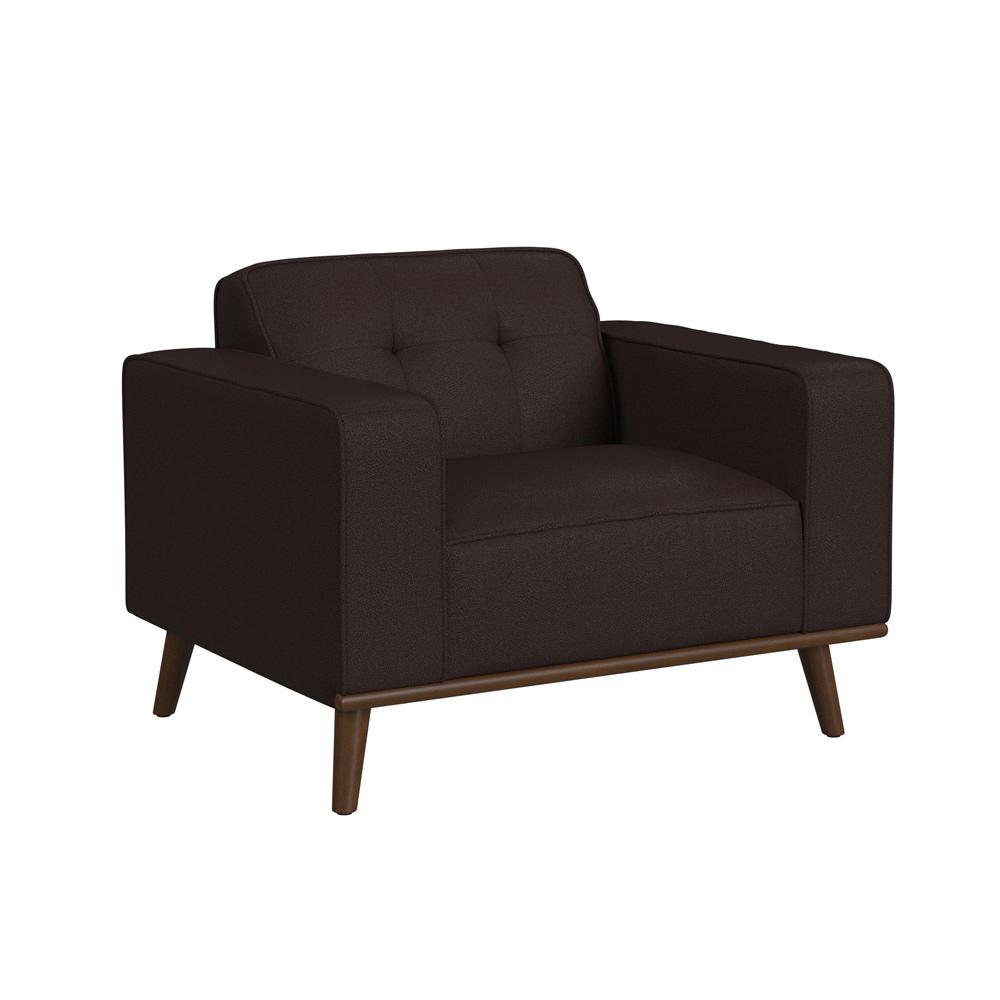 Picket House Furnishings - Fate Chair with Wood Front in Pebble Brown - U-15000-8200-100 veiw 1