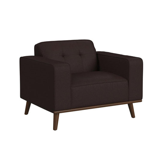 Picket House Furnishings - Fate Chair with Wood Front in Pebble Brown - U-15000-8200-100 veiw 1