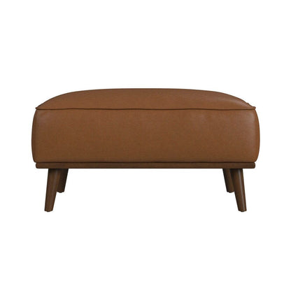 Picket House Furnishings - Fate Ottoman with Wood Base in Pebble Tan - U-15000-8210-000 veiw 2