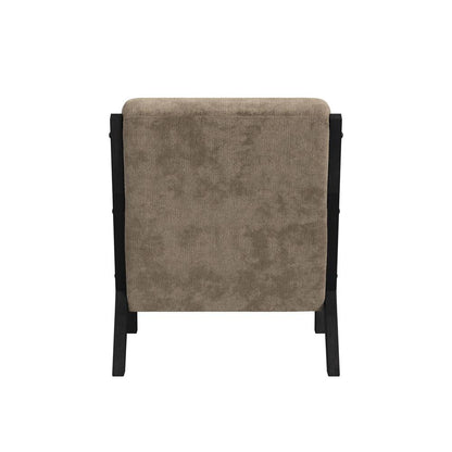 Picket House Furnishings Freya Chair with kidney pillow in Langley Cocoa and Brushed Espresso Finish - U-13830-11240-100C veiw 4