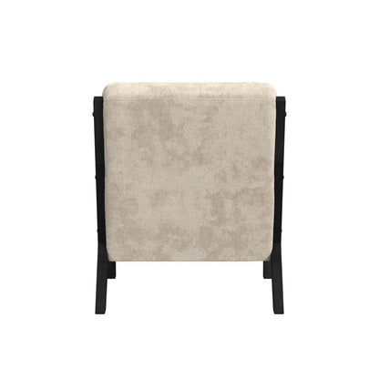 Picket House Furnishings Freya Chair with kidney pillow in Langley Cream and Brushed Espresso Finish - U-13830-11241-100C veiw 4