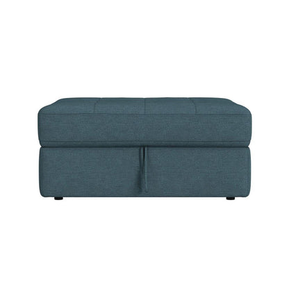 Picket House Furnishings - Harleigh Storage Ottoman in Palmer Plus Teal - U-15020-11407-001 veiw 3