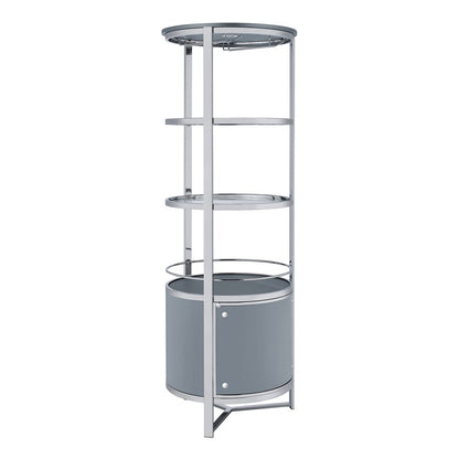 Picket House Furnishings - Jule Wine Rack with LED in Grey - DA-16360-3-WR veiw 1