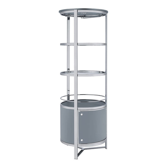 Picket House Furnishings - Jule Wine Rack with LED in Grey - DA-16360-3-WR veiw 1