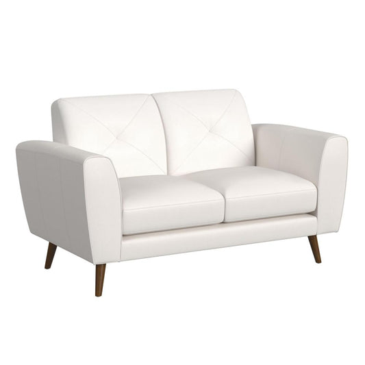 Picket House Furnishings - Symphony Loveseat in Ling Dian White - U-14990-11055-200 veiw 1