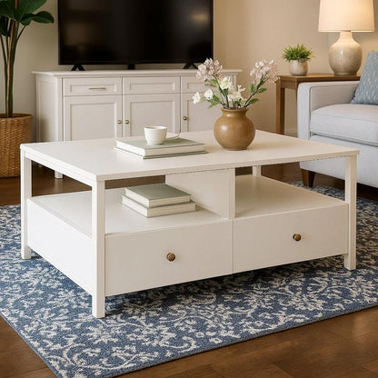 Alpine Furniture - Avery Cocktail Table, Coconut Milk - 2478-61 veiw 8