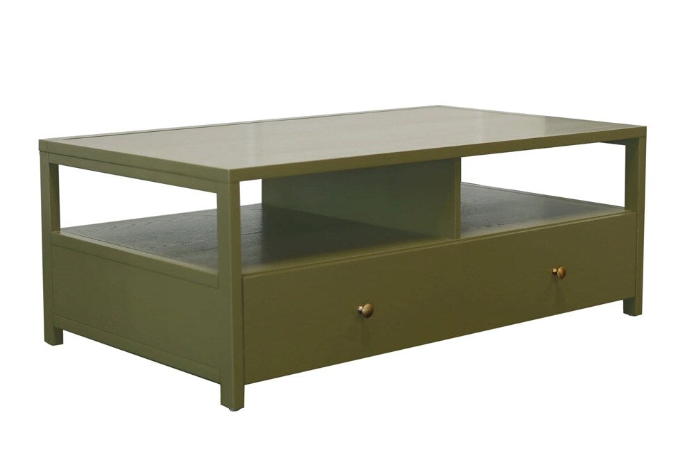Alpine Furniture - Avery Cocktail Table, Olive Green - 2478GRN-61 veiw 1
