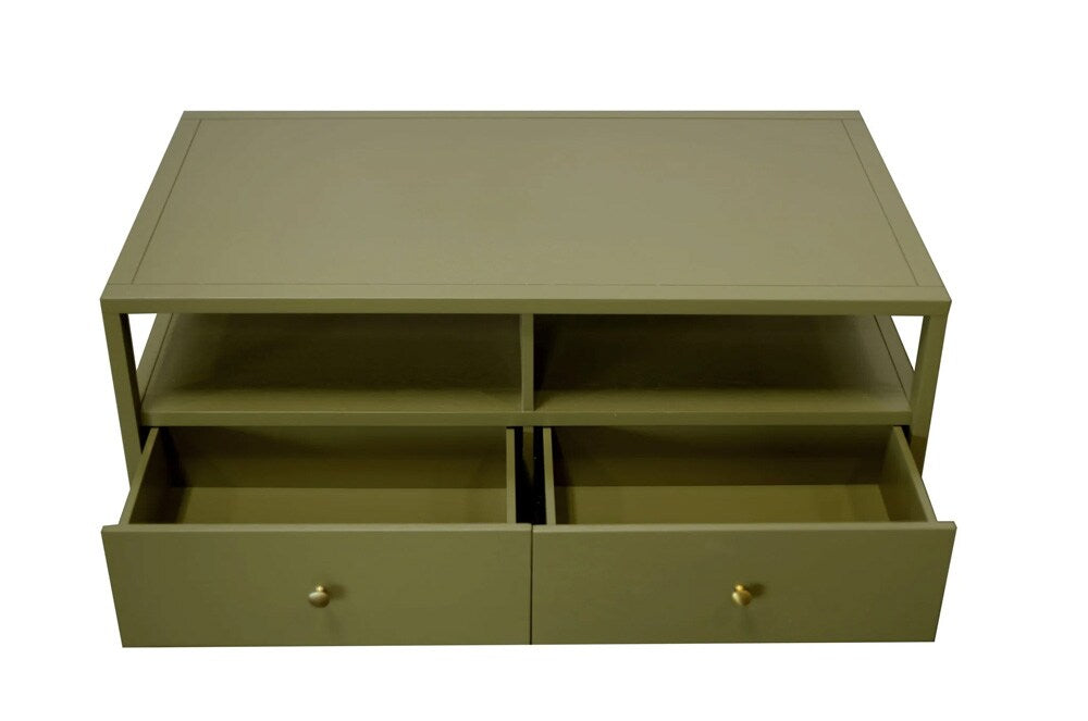Alpine Furniture - Avery Cocktail Table, Olive Green - 2478GRN-61 veiw 3