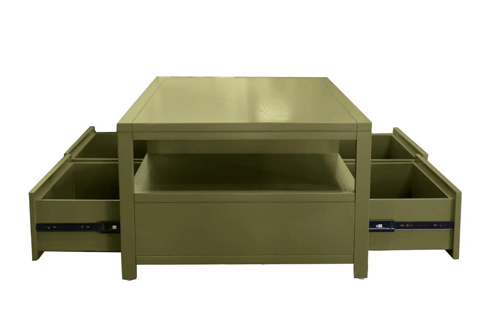 Alpine Furniture - Avery Cocktail Table, Olive Green - 2478GRN-61 veiw 4