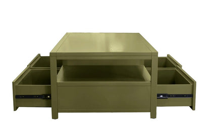 Alpine Furniture - Avery Cocktail Table, Olive Green - 2478GRN-61 veiw 4