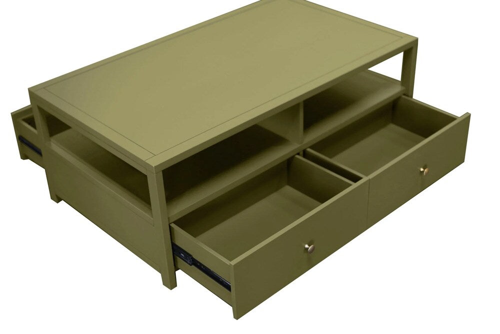 Alpine Furniture - Avery Cocktail Table, Olive Green - 2478GRN-61 veiw 5