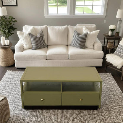 Alpine Furniture - Avery Cocktail Table, Olive Green - 2478GRN-61 veiw 7