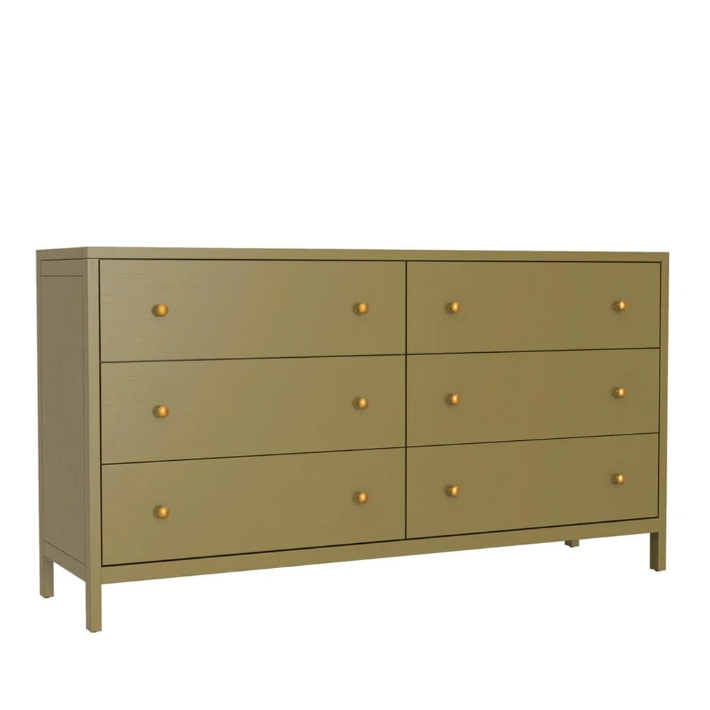 Alpine Furniture - Avery Dresser, Olive Green - 2478GRN-03 veiw 1
