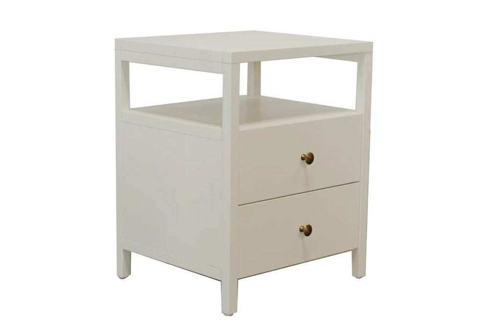 Alpine Furniture - Avery End Table, Coconut Milk - 2478-62 veiw 1