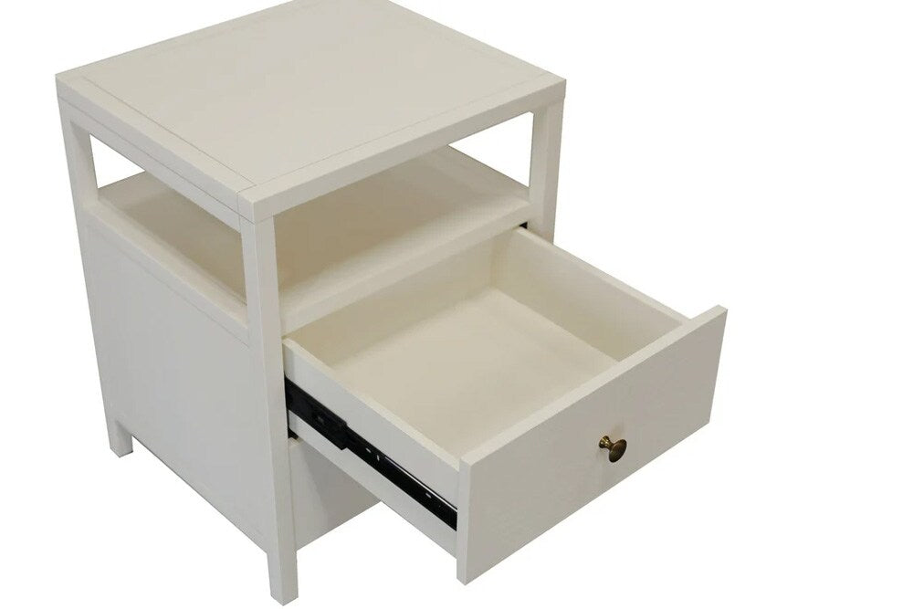 Alpine Furniture - Avery End Table, Coconut Milk - 2478-62 veiw 4