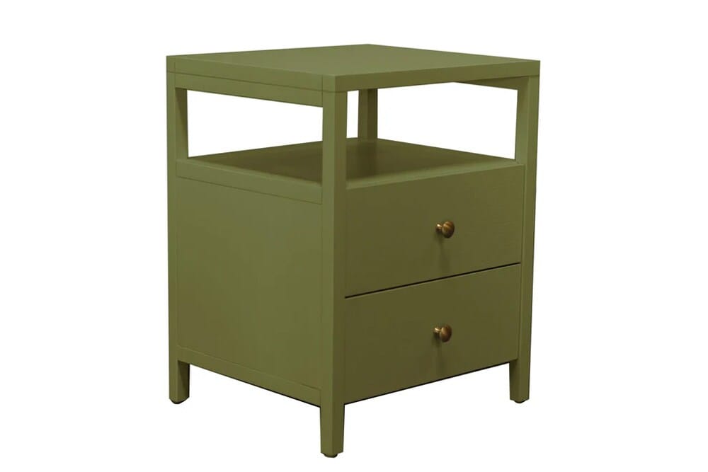 Alpine Furniture - Avery End Table, Olive Green - 2478GRN-62 veiw 1